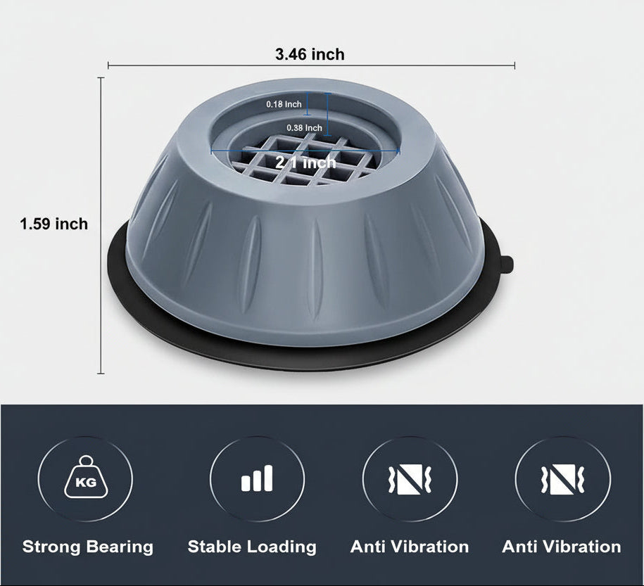 Anti Vibration Pad For Washing Machine - 4 Pcs