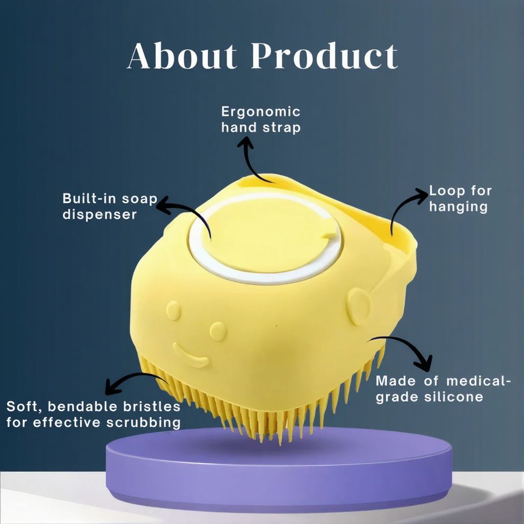 Scrubbing Soft Silicone Bath Brush