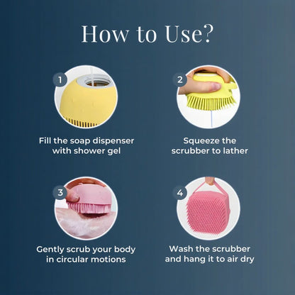 Scrubbing Soft Silicone Bath Brush